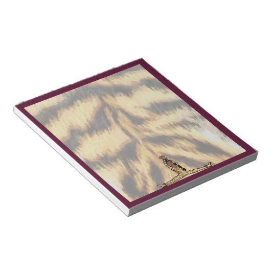 Dancer Notepad Maroon Tiger #1 Notizblock (angewinkelt)
