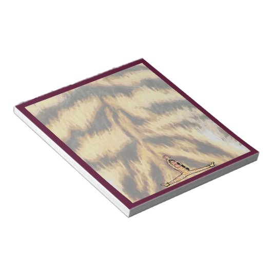 Dancer Notepad Maroon Tiger #2 Notizblock (angewinkelt)