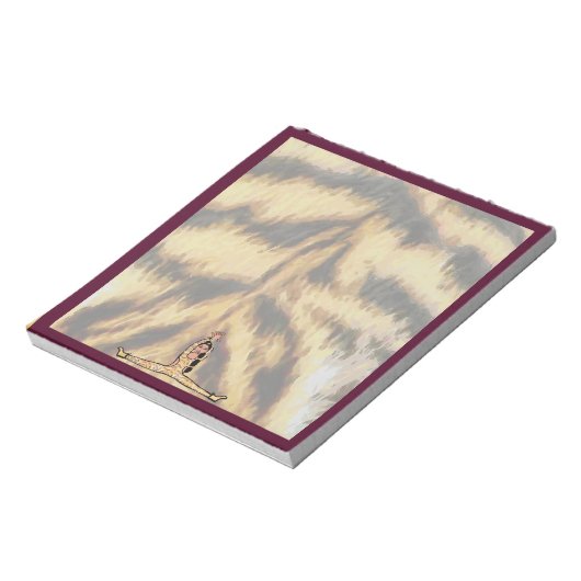 Dancer Notepad Maroon Tiger #2 Notizblock (Rotiert)