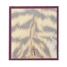 Dancer Notepad Maroon Tiger #2 Notizblock