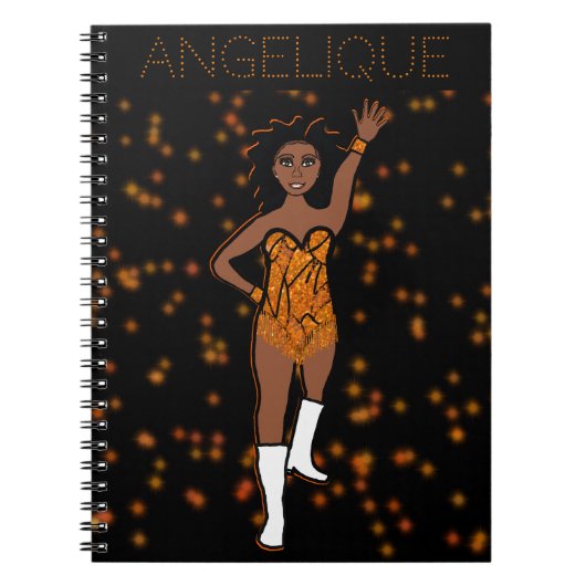 Dancer Orange Fringe Notebook #1 Notizblock (Vorderseite)