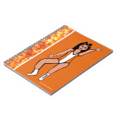 Dancer Orange Spark Notebook # 2 Notizblock (Linke Seite)
