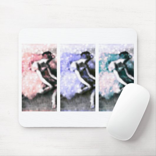 Dancer Pastel Bokeh Panel Art Mousepad (Mit Mouse)