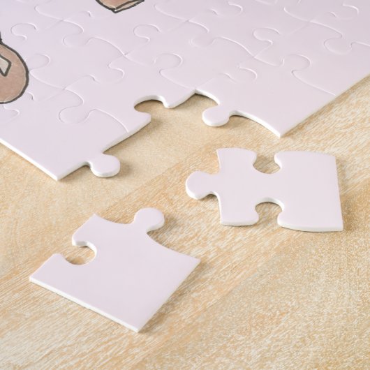 DANCER Pink Ballerina Stach Tanzlehrer Puzzle (Seite)