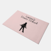 Dancer Pink gestochen Fußmatte (Schrägansicht)