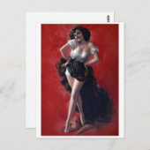 Dancer Pinup Postkarte (Vorne/Hinten)