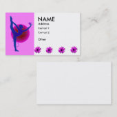 Dancer Pose - Yoga Business Cards Visitenkarte (Vorne/Hinten)