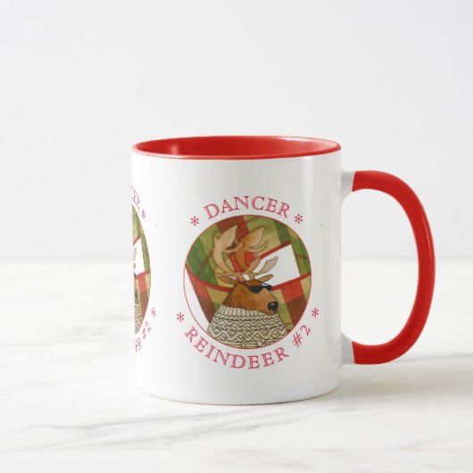 DANCER REINDEER Red Combo Tasse (Rechts)