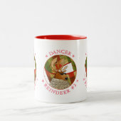 DANCER REINDEER Red Two-Tone Tasse (Mittel)