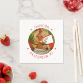DANCER REINDEER Standard Cocktail Papier Napkins Serviette (Beispiel)