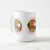 DANCER REINDEER Tall White Tasse (Vorderseite Links)