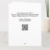 Dancer Rosita Mauri 1877 Karte (Rückseite)