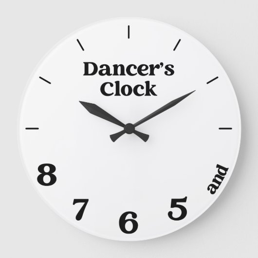 Dancer’s Clock Große Wanduhr (Vorderseite)