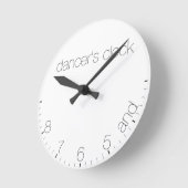 Dancer’s Clock Runde Wanduhr (Winkel)
