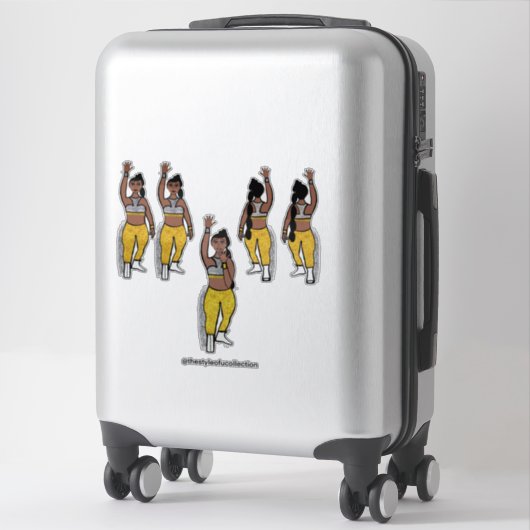 Dancer Silver Gold #1 Aufkleber (Koffer)