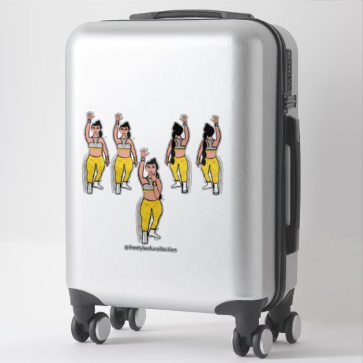 Dancer Silver Gold #2 Sticker (Koffer)