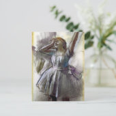 Dancer Stretching von Degas Postkarte (Stehend Vorderseite)