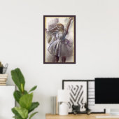 Dancer Stretching von Edgar Degas, Vintages Ballet Poster (Heimbüro)