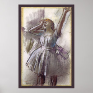 Dancer Stretching von Edgar Degas, Vintages Ballet Poster
