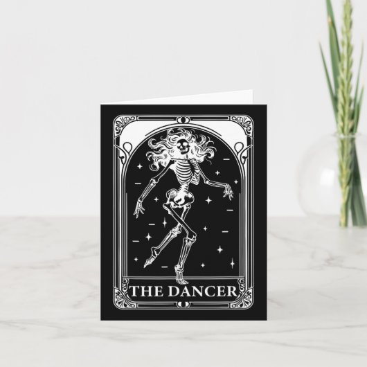 Dancer Tarot Card Skeleton Tanztochter Teache Karte (Vorderseite)