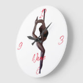 Dancer Thunder_Cove Große Wanduhr (Winkel)