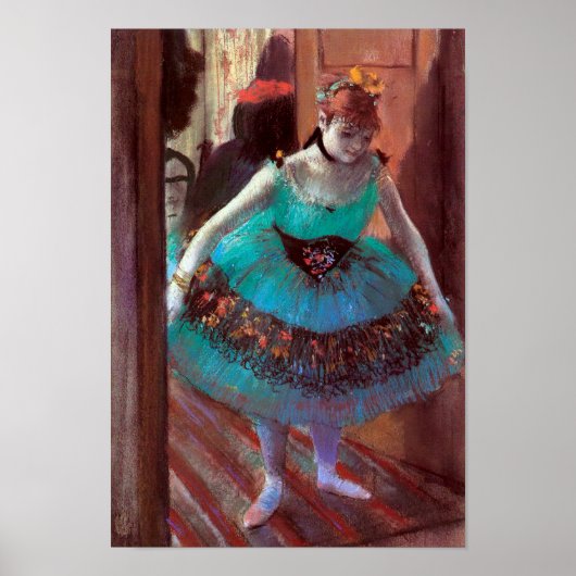 Dancer Verließ ihren Kleidersaal von Degas Poster (Vorne)
