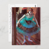 Dancer Verließ ihren Kleidersaal von Degas Postkarte (Vorne/Hinten)
