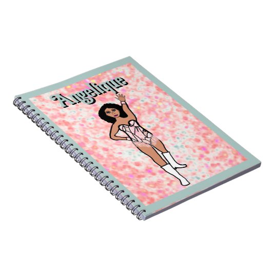 Dancer White Iridescent Notebook #2 Notizblock (Rechte Seite)