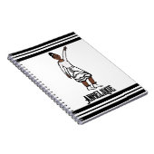 Dancer White Ruffle Fringe Notebook #1 Notizblock (Rechte Seite)
