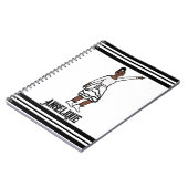 Dancer White Ruffle Fringe Notebook #1 Notizblock (Linke Seite)