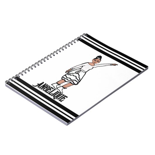 Dancer White Ruffle Fringe Notebook #2 Notizblock (Linke Seite)