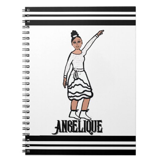 Dancer White Ruffle Fringe Notebook #2 Notizblock (Vorderseite)