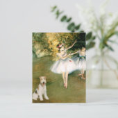 Dancer - Wire Fox Terrier #1 Postkarte (Stehend Vorderseite)