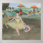 Dancer with Bouquet, Curtsying by Edgar Degas Poster (Vorne)