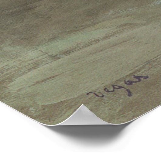 Dancer with Bouquet, Curtsying by Edgar Degas Poster (Ecke)