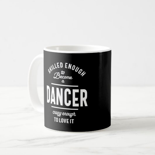 Dancer Work Job Title Gift Kaffeetasse (Vorderseite Links)