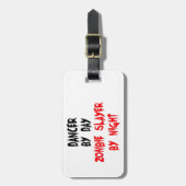 Dancer Zombie Slayer Gepäckanhänger (Vorderseite vertikal)