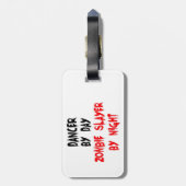 Dancer Zombie Slayer Gepäckanhänger (Rückseite vertikal)