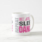 dancerepeat, dancerepeat kaffeetasse (VorderseiteRechts)