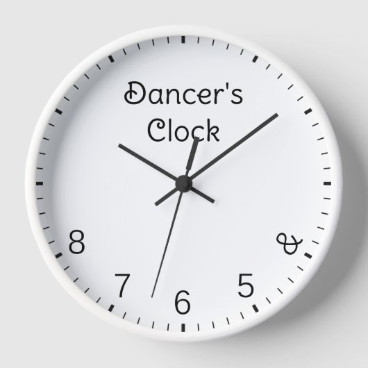 Dancer's Clock - Funny Dance Spaß 5, 6, 7, 8 Uhr (Vorderseite)