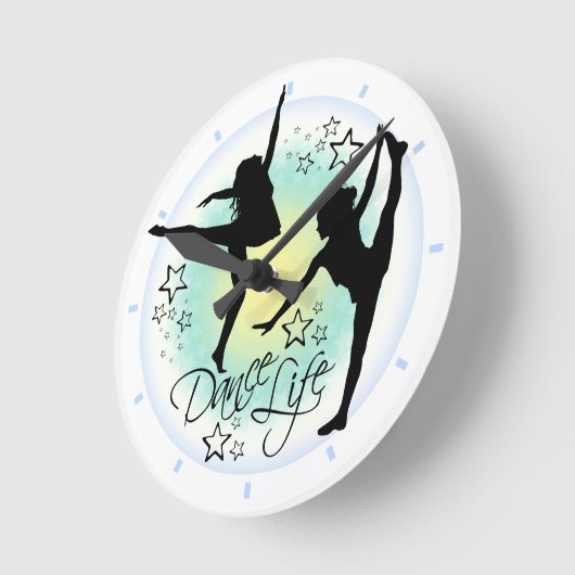 Dancer's, Dance Life Runde Wanduhr (Winkel)