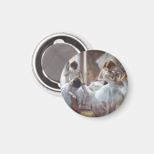 Dancers Edgar Degas Magnet (Vorderseite/Rückseite)