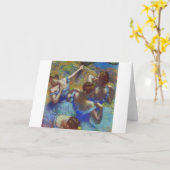 Dancers in Blue, Edgar Degas Karte (Gelbe Blume)