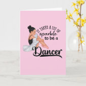 Dancers Sparkle Glückwünsche Karte (Gelbe Blume)