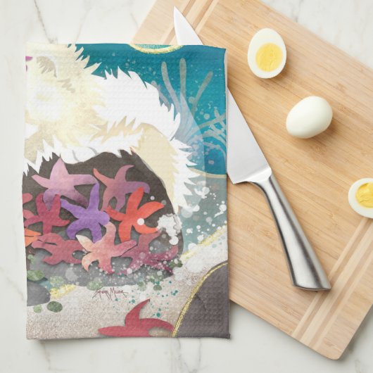 DANCIN MIT DER STARZ Creme Chow - Küchentuch (Viertel Falte)