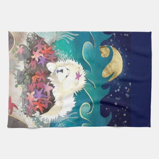 DANCIN MIT DER STARZ Creme Chow - Küchentuch (Horizontal)