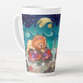 DANCIN' MIT DER STARZ Red Chow Latte Tasse (Linke Ecke)