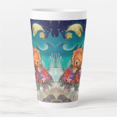 DANCIN' MIT DER STARZ Red Chow Latte Tasse (Vorderseite)