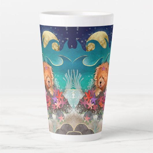 DANCIN' MIT DER STARZ Red Chow Latte Tasse (Vorderseite)