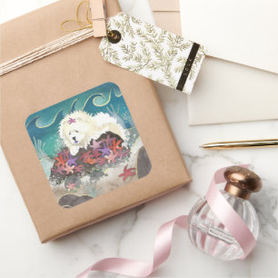 DANCIN MIT DER STARZ-Sahne-Aufkleber Quadratischer Aufkleber